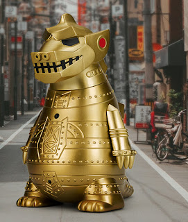 Kidrobot Godzilla 65th Birthday Celebration Capsule Collection 8 inch Medium Vinyl Figure Mechagodzilla Gold