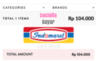 Cara belanja di sociolla bayar di Indomaret