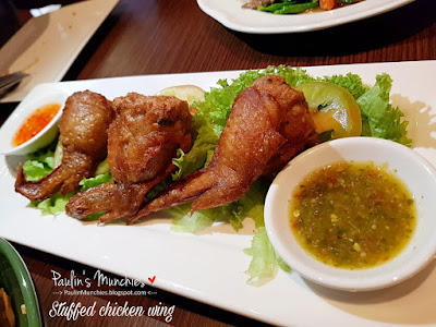 Stuffed chicken wing - Ginger Thai at Cuppage Terrace - Paulin's Munchies