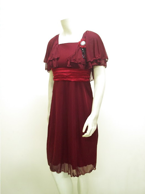 Belle modele Fashion Gaun Pesta HighTwist Import | LC-3630-Maroon