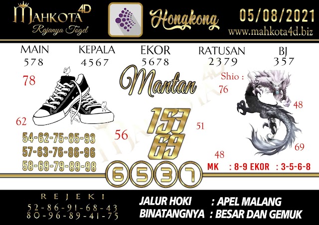 Syair Prediksi Togel Hongkong - HK Kamis, 05 - Agustus - 2021