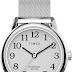 Timex Women' Silver-Tone Stainless Steel Mesh Bracelet Watch,