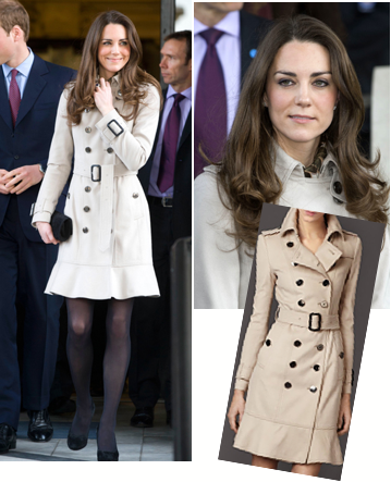 kate middleton burberry trench coat prince william and kate middleton wedding invite. kate middleton burberry trench