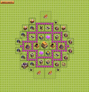 Base Clash of Clans Terbaik TH 6 Trophy