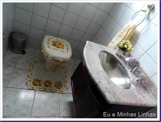 Jogo Banheiro Croche com Flor 2a
