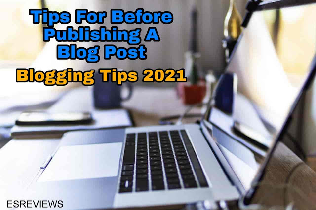 Tips For Before Publishing A Blog Post