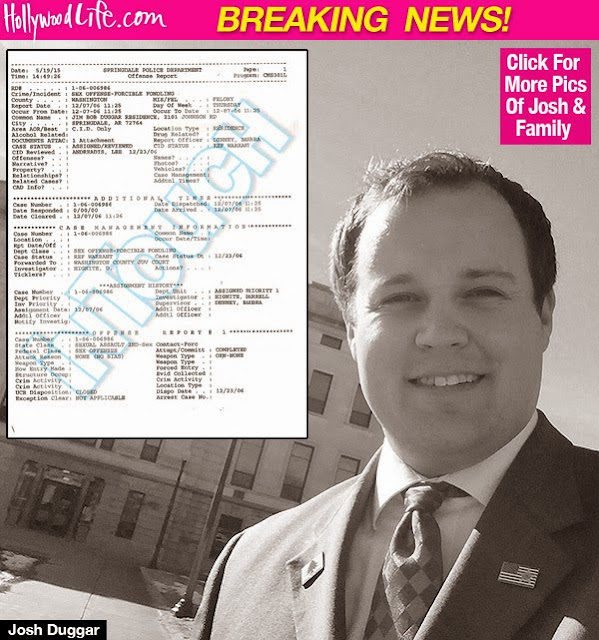 Josh Duggar Bombshell: Police Report Alleges He Molested 5 Female Minors