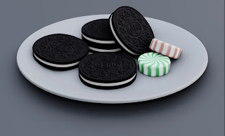 3D Modeling Oreo Cookie 1