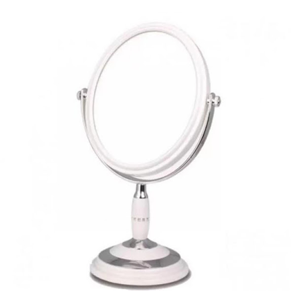 Gương trang điểm để bàn 2 mặt  xoay 360 độ