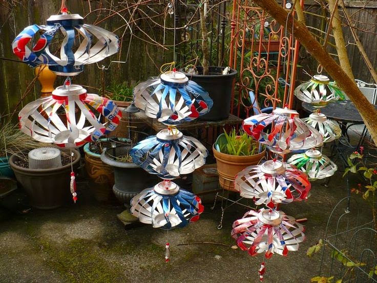 How to Recycle: Wind Spinner Cans Christmas Ornaments