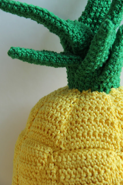 Haken, kussen, ananas, gratis patroon