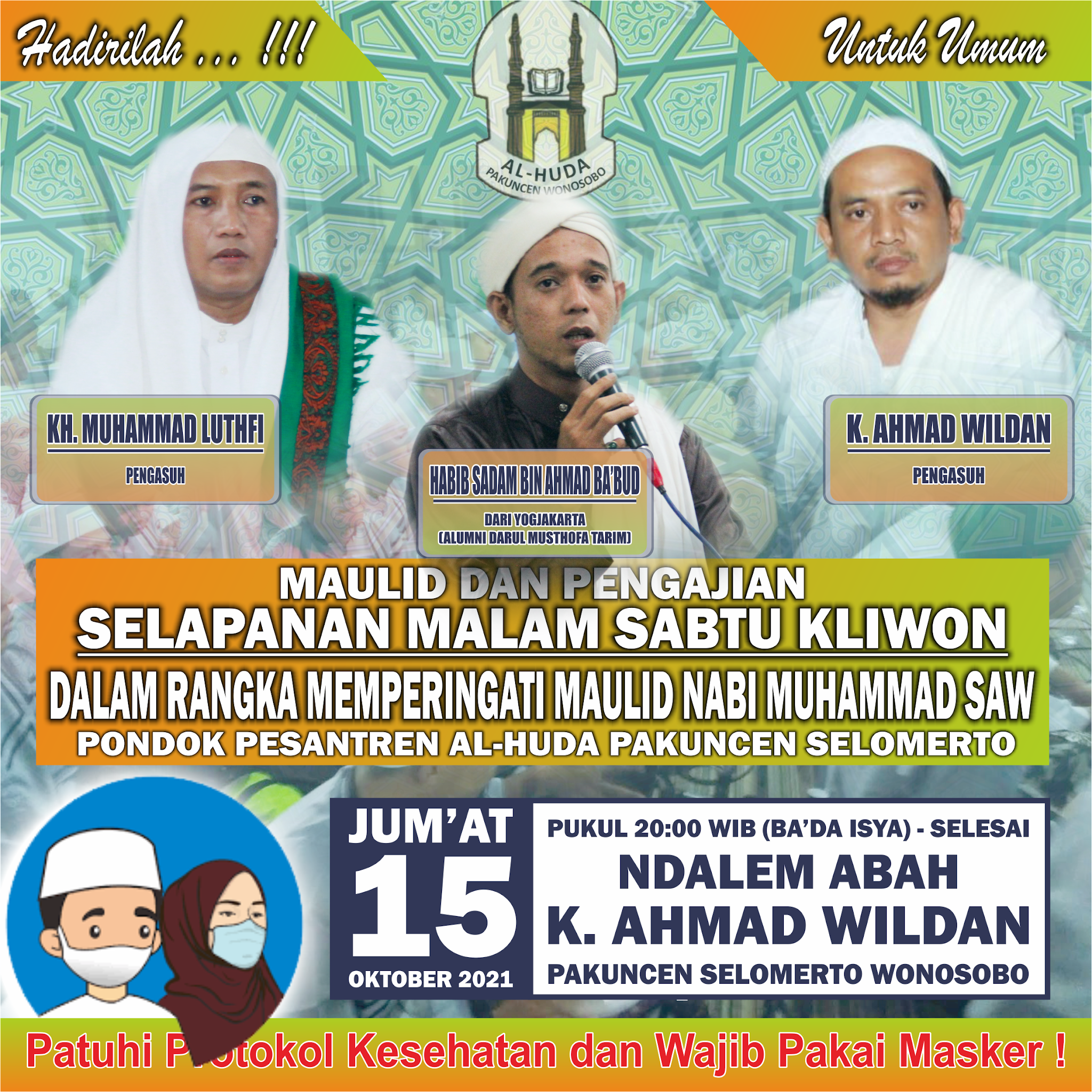 Selapanan Malam Sabtu Kliwon dan Peringatan Maulid Nabi Muhammad SAW 1443