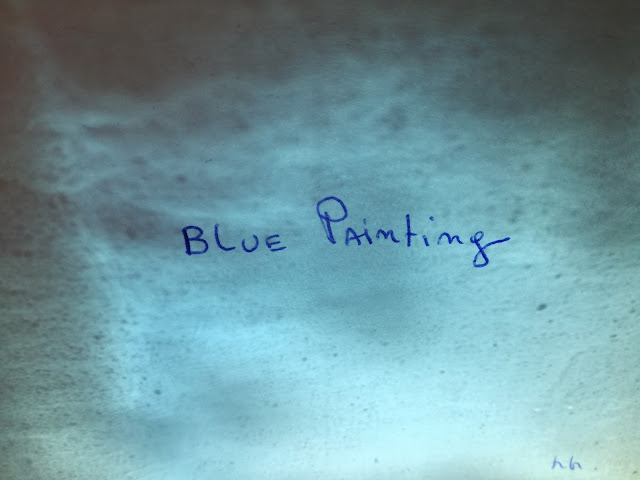 blue painting