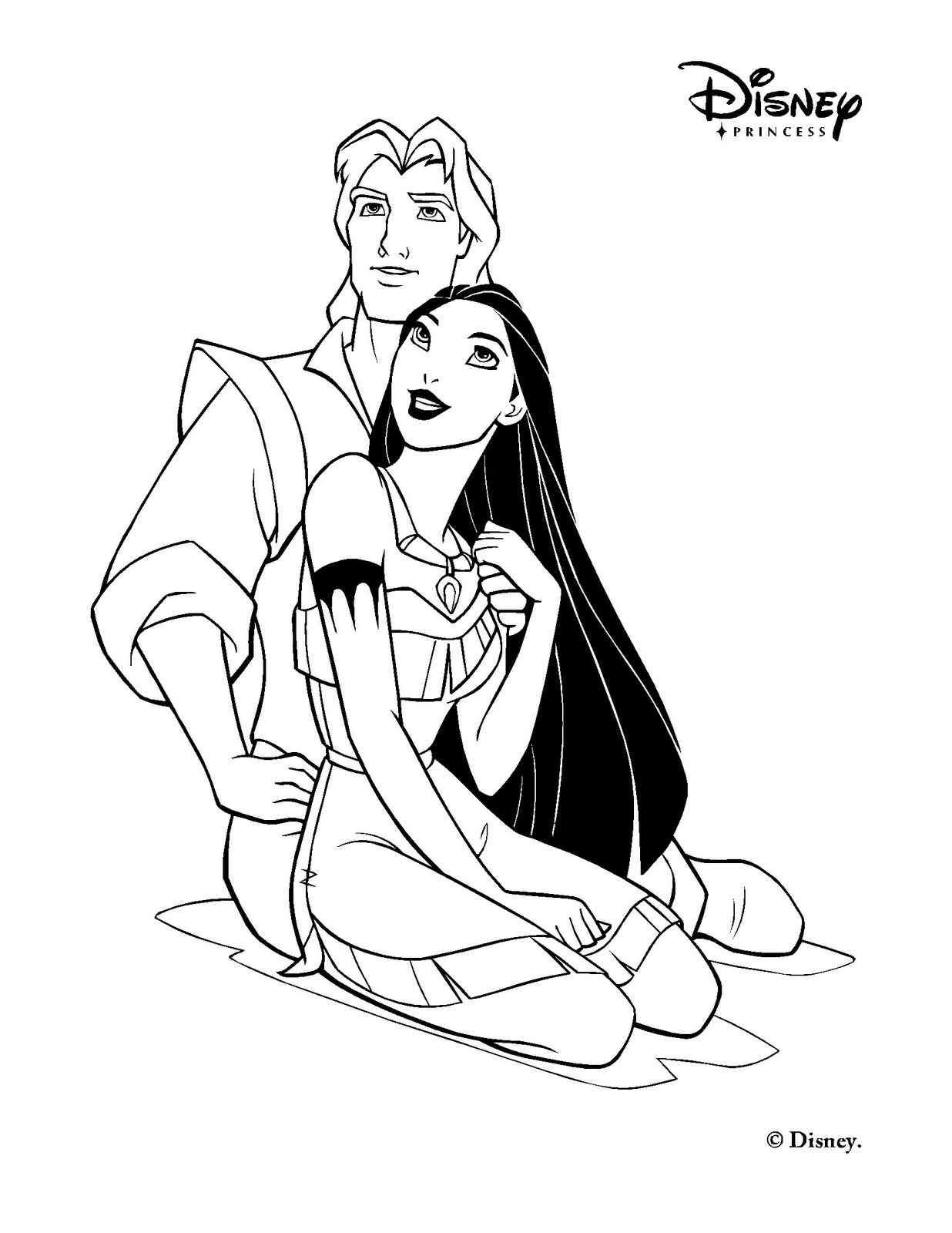 mas dibujos para colorear de pocahontas