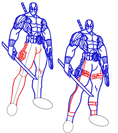 Como Dibujar a Deadpool de Forma Facil [ Guia Paso a Paso ]