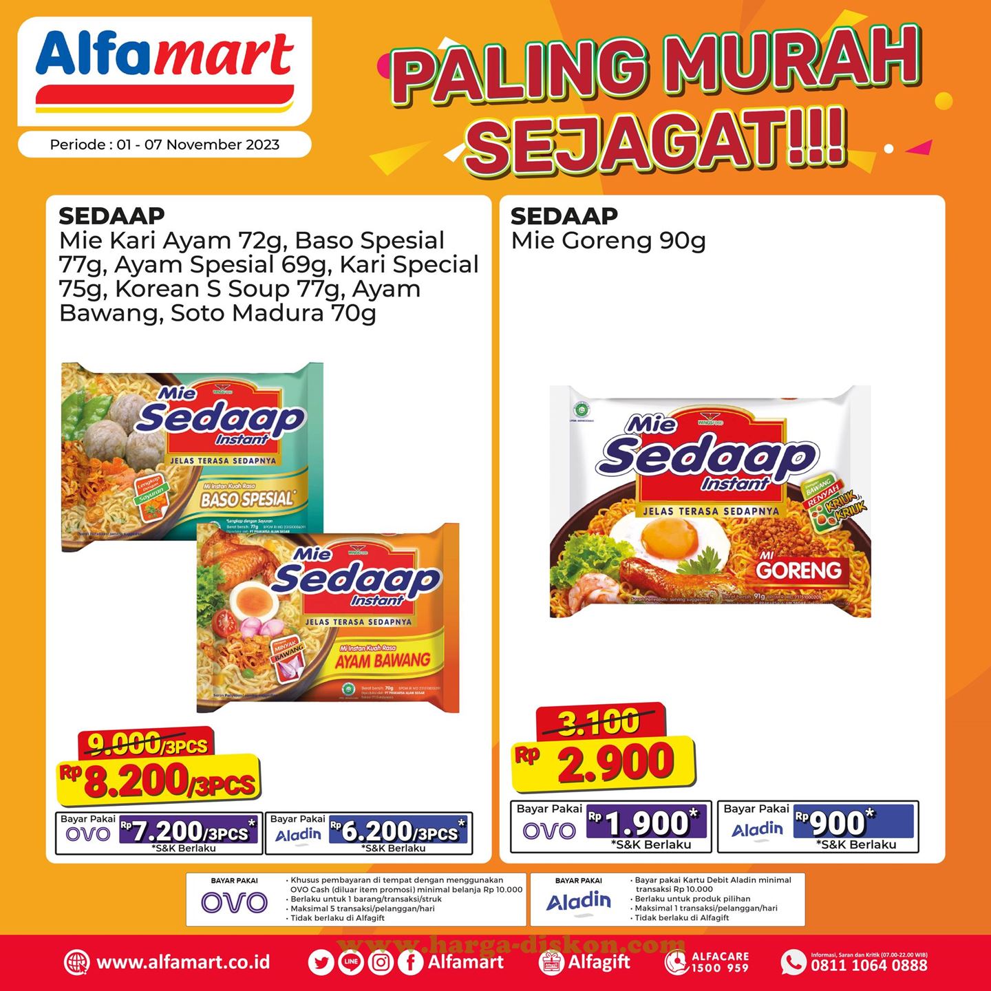 Promo Alfamart Terbaru Paling Murah Sejagat Periode 1 - 7 November 2023