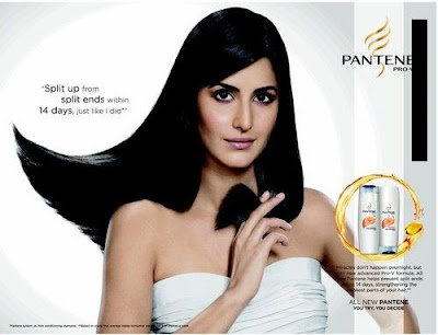 Katrina and Neha dhupia in pantene print ads
