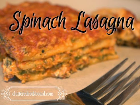 Spinach Lasagna... recipe