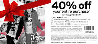 Free Printable Justice For Girls Coupons