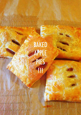 baked apple pies square turnovers