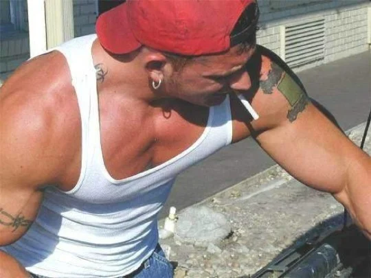 1/5 Sexy Tattooed Guys Smoking A Cigarette