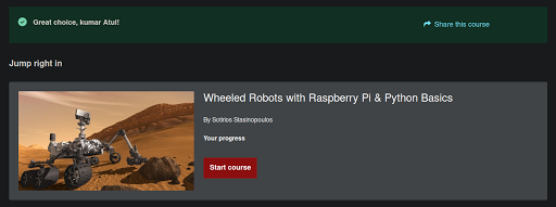  Wheeled Robots with Raspberry Pi & Python Basics udemy free course