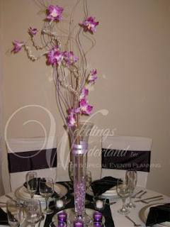 Wedding Decorations, Centerpieces and Arrangements with Orchids