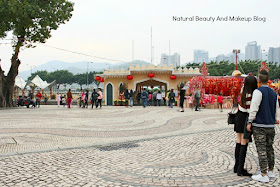Barra square featuring AMA Temple and Maritime Museum of Macau