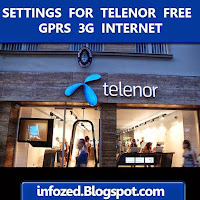 Telenor Free GPRS 3G Internet Settings for Samsung, Nokia, Android and Windows Mobile Phone