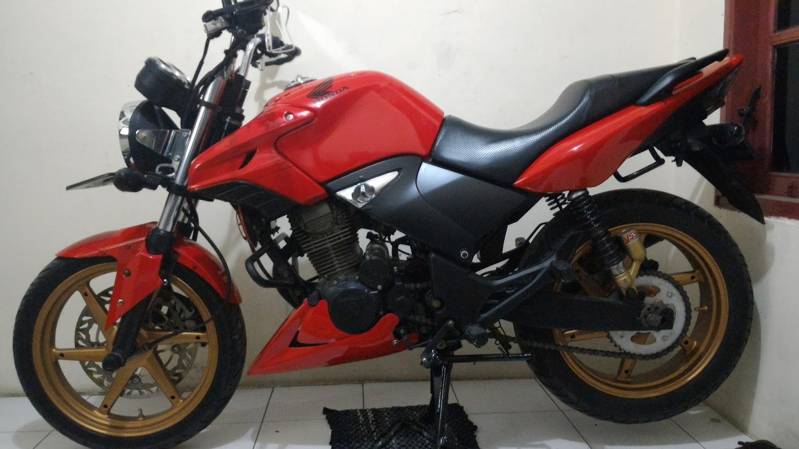 Garagebikers Pengaplikasian Shock Depan Yamaha Byson Ke Tiger Revo