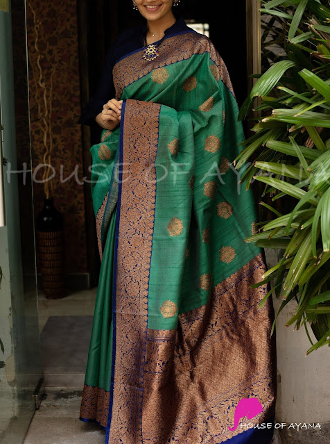 Banarasi Tussar Silk Sarees