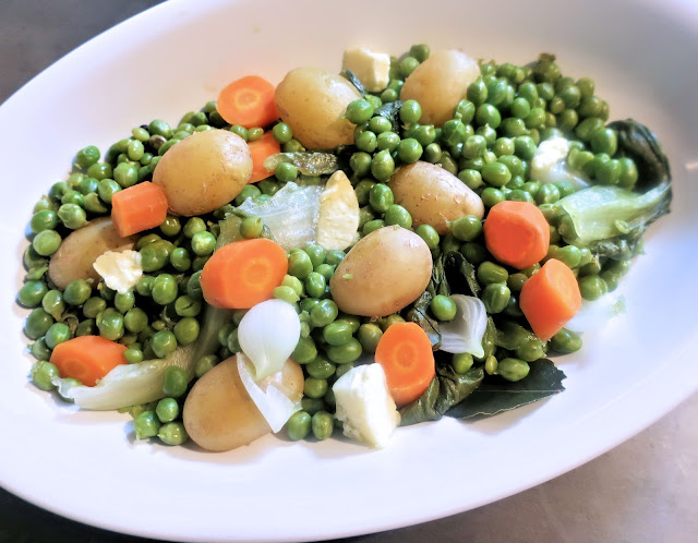 petits pois, merveille de Kelvedon, pommes de terre primeur de l'île de Ré