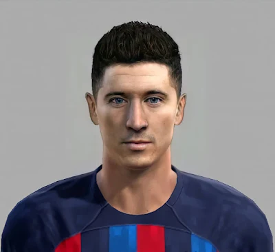 Robert Lewandowski Face FC Barcelona For PES 2013