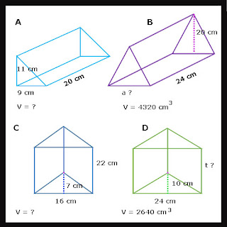Soal Bangun  Ruang  Prisma Segitiga plus Kunci Jawaban 