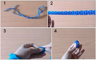 Gambar Tutorial Mawar dari Pita Zig-Zag 1