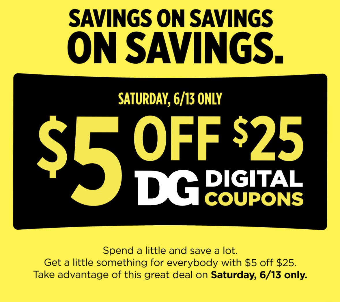 Today only! Dollar General Coupon