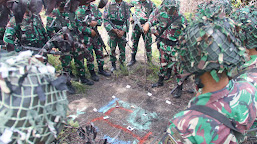 Asah Kemampuan Tempur, Yonif 10 Marinir/SBY Laksanakan Latihan GMUK