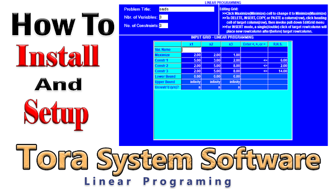 How To Install Tora Software Free | Leniar Programing