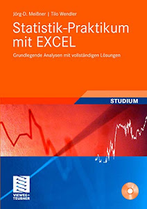 Statistik-Praktikum mit Excel: Grundlegende quantitative Analysen realistischer Wirtschaftsdaten mit vollständigen Lösungen (Studienbücher Wirtschaftsmathematik)
