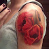 Rose Flower Tattoo Designs On Women Shoulder