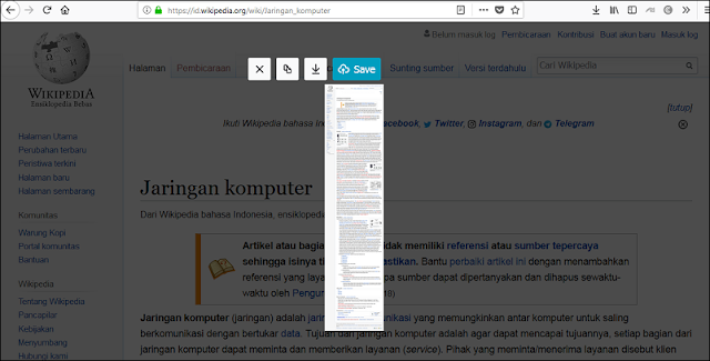 Cara Screenshot Panjang Pada Halaman Web di Komputer