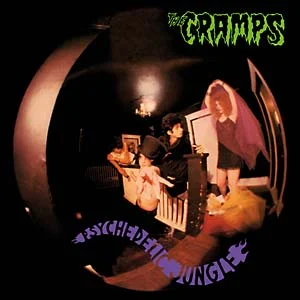 Portada del disco "Psychedelic Jungle" por THE CRAMPS