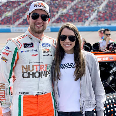 Chase with Wife Marissa Briscoe during happier times.  #NASCAR