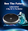 LIECTROUX C30B Robot Vacuum Cleaner Map Navigation,WiFi App,4000Pa Suction,Smart Memory,Electric WaterTank,Wet Mopping,Disinfect