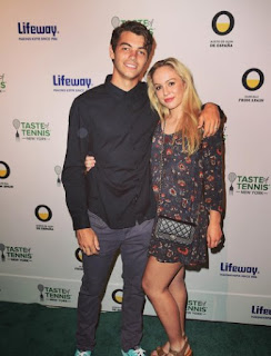 Taylor Fritz And His Wife Raquel Pedraza At Tennis Event