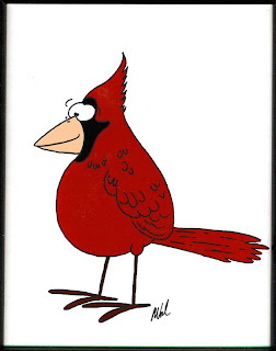 [Ward cartoon of a Northern Cardinal]