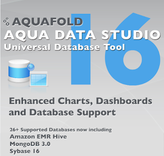 Por último, Aqua Data Studio es con otras SQL