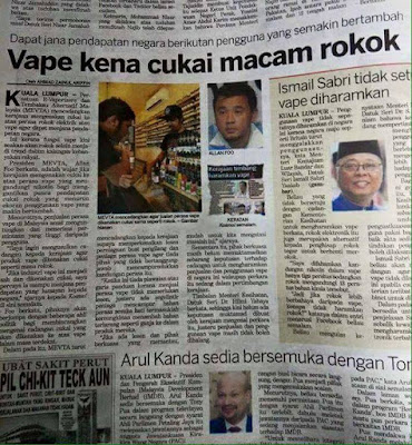Malaysians Must Know the TRUTH: Undang2 Tentang VAPE 