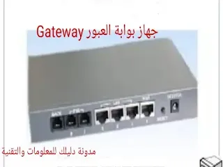 صورة توضيحية لجهاز العبور Gateway