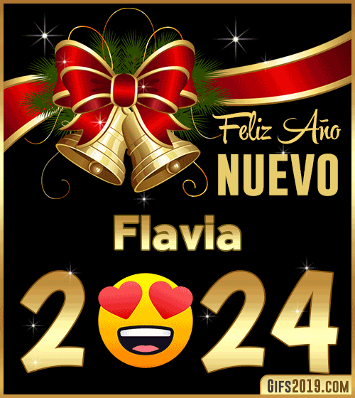 Feliz año nuevo 2024 Flavia